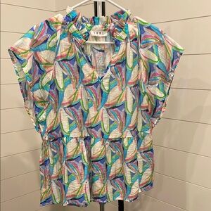 Colorful Patterned Women's Top